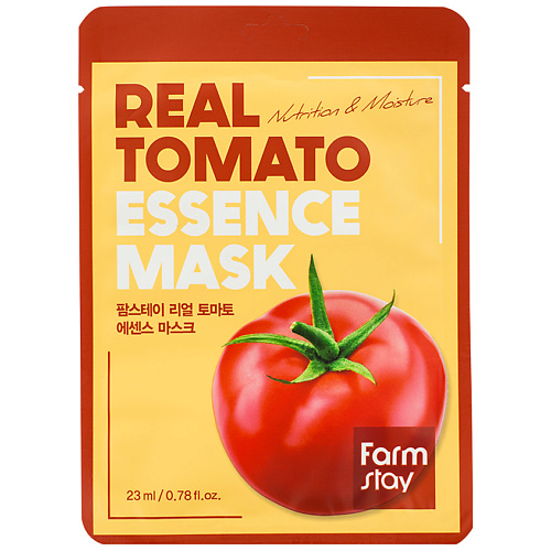 Маска для лица FARMSTAY Маска для лица тканевая с экстрактом томата Real Tomato Essence Mask маска для лица farmstay маска для лица тканевая с экстрактом алоэ real aloe vera essence mask