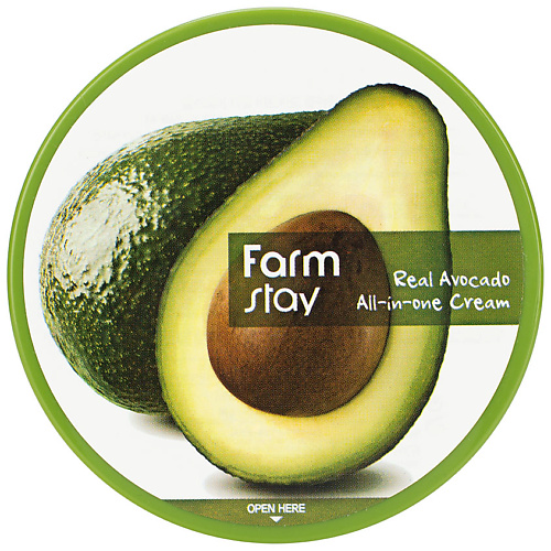 FARMSTAY Крем для лица и тела антивозрастной с экстрактом авокадо Real Avocado All-In-One Cream кофр для белья 24 ячейки avocado 35 х 30 х 10 см