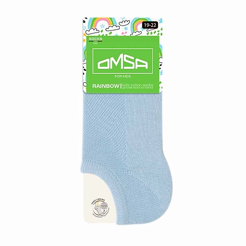 OMSA Kids 21C01 Носки детские супер укороченные Blu Сhiaro 0 omsa kids 21p61 носки детские лапки rosa 0