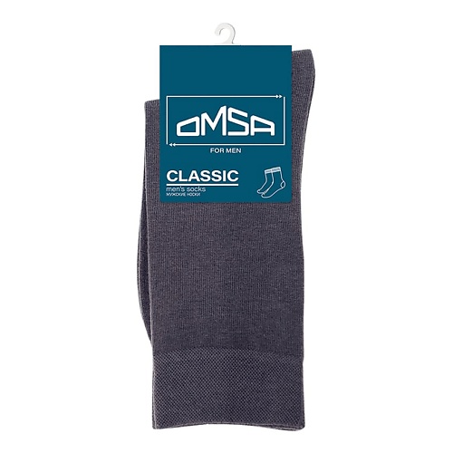 OMSA Classic 204 Носки мужские средняя длина всесезон Grigio Scuro 0