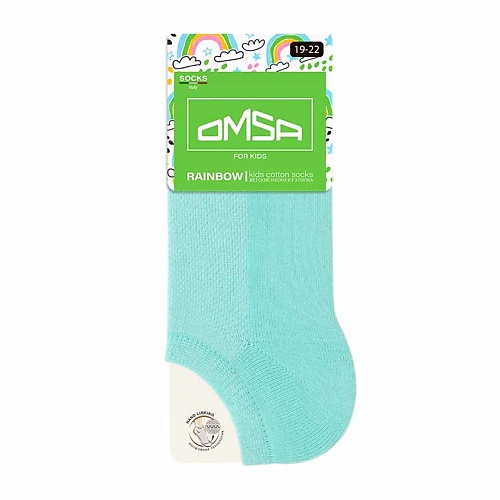 OMSA Kids 21C01 Носки детские супер укороченные Menta 0 omsa kids 21p61 носки детские лапки rosa 0