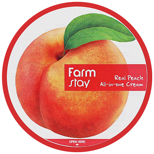 цена Крем для тела FARMSTAY Крем для лица и тела с экстрактом персика многофункциональный Real Peach All-In-One Cream