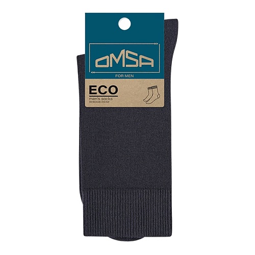 OMSA Eco 401 Носки мужские Grigio Scuro 0 omsa active 116 носки мужские высокая резинка grigio melange 0
