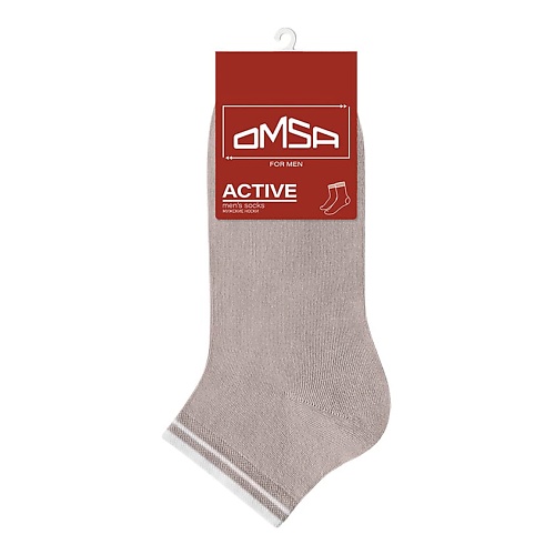 OMSA Active 105 Носки мужские укороченные Grigio Chiaro 0 omsa active 101 подследники мужские bianco 0