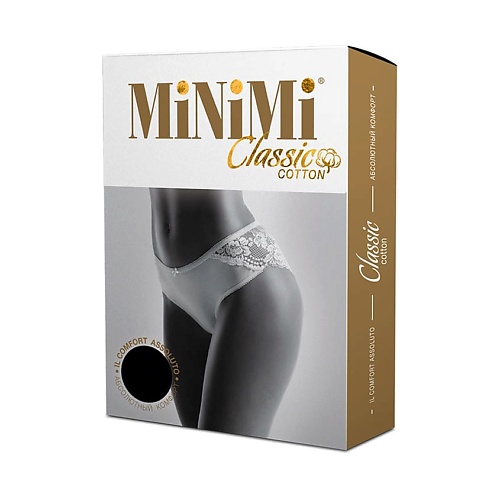 MINIMI BO225 Трусы женские Slip ажур Nero 0 minimi fresh 4102 носки женские укороченные nero 0