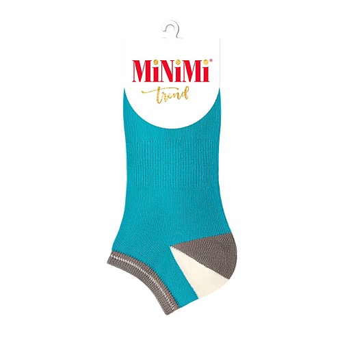 MINIMI Trend 4204 Носки женские двухцветная пятка Turchese 0 minimi trend 4209 носки женские высокая резинка grigio chiaro 0