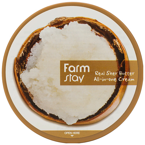 цена Крем для тела FARMSTAY Крем для лица и тела с маслом ши многофункциональный Real Shea Butter All-In-One Cream