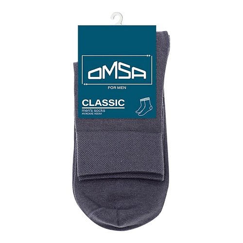OMSA Classic 202 Носки мужские средняя длина Grigio Scuro 0 omsa classic 201 носки мужские укороченные grigio chiaro 0