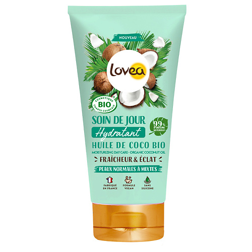 LOVEA Крем для лица c кокосовым маслом для ежедневного ухода idea toscana косметическая губка для лица с оливковым маслом