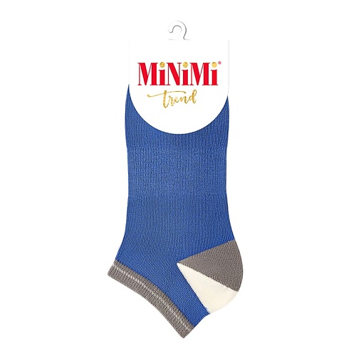 MINIMI Trend 4204 Носки женские двухцветная пятка Blu 0 minimi fresh 4101 носки женские двойная резинка turchese 0