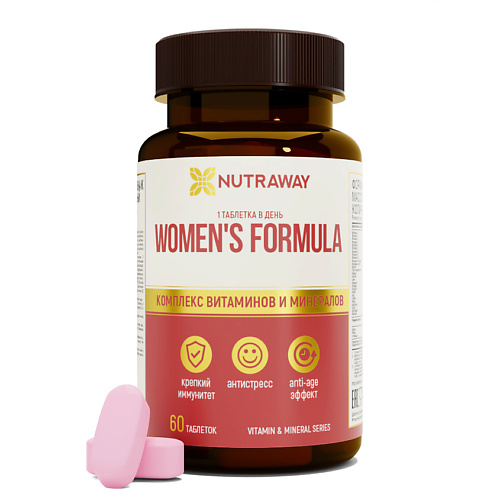 NUTRAWAY Витаминно-Минеральный Комплекс Женские solgar витаминно минеральный комплекс для женщин 2 2 г