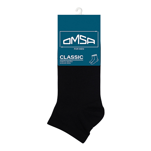 OMSA Classic 201 Носки мужские укороченные Nero 0 omsa classic 201 носки мужские укороченные nero 0