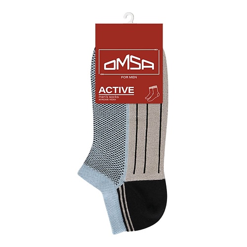 OMSA Active 109 Носки мужские укороченные Blu Сhiaro 0 omsa classic 201 носки мужские укороченные grigio chiaro 0