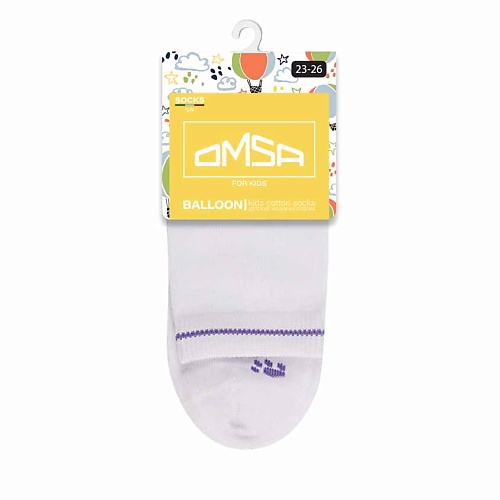 OMSA Kids 21P61 Носки детские лапки Bianco 0 minimi носки с провязанной эмблемой на паголенке bianco 35 38 mini trend 4211