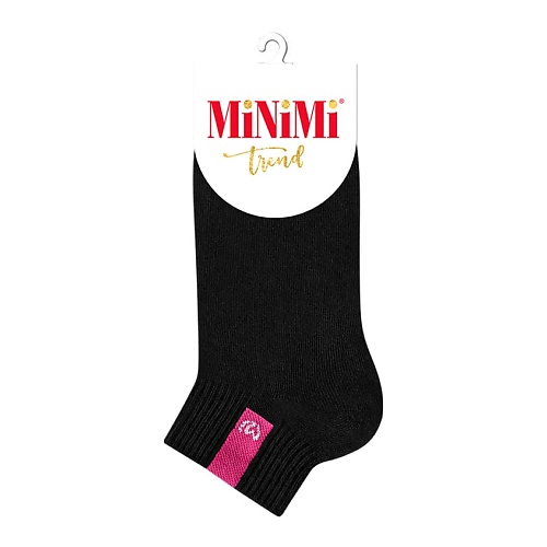MINIMI Trend 4211 Носки женские с эмблемой Nero 0 minimi trend 4209 носки женские высокая резинка menta 0