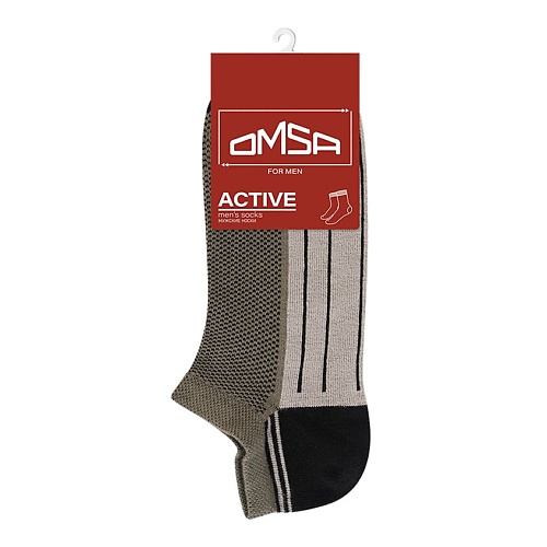 OMSA Active 109 Носки мужские укороченные Militari 0 omsa active 116 носки мужские высокая резинка nero 0