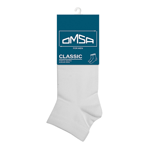 OMSA Classic 201 Носки мужские укороченные Bianco 0 omsa active 101 подследники мужские bianco 0