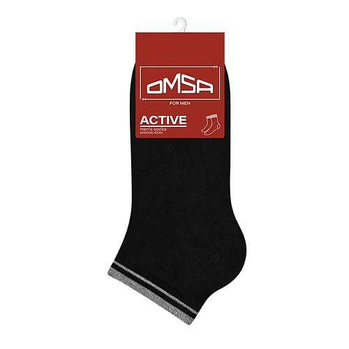 OMSA Active 105 Носки мужские укороченные Nero 0 omsa classic 201 носки мужские укороченные nero 0