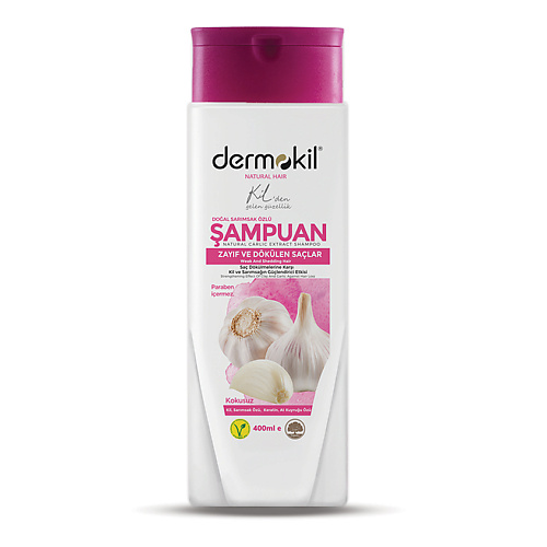DERMOKIL Шампунь для слабых и выпавших волос чесночный Natural Garlic Extract Shampoo davines spa шампунь балансирующий rebalancing natural tech 250 мл