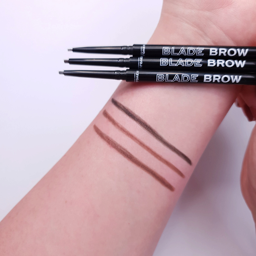 фото Relove revolution карандаш автоматический для бровей со щеточкой blade brow pencil