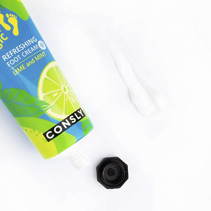 фото Consly крем для ног освежающий refreshing foot cream