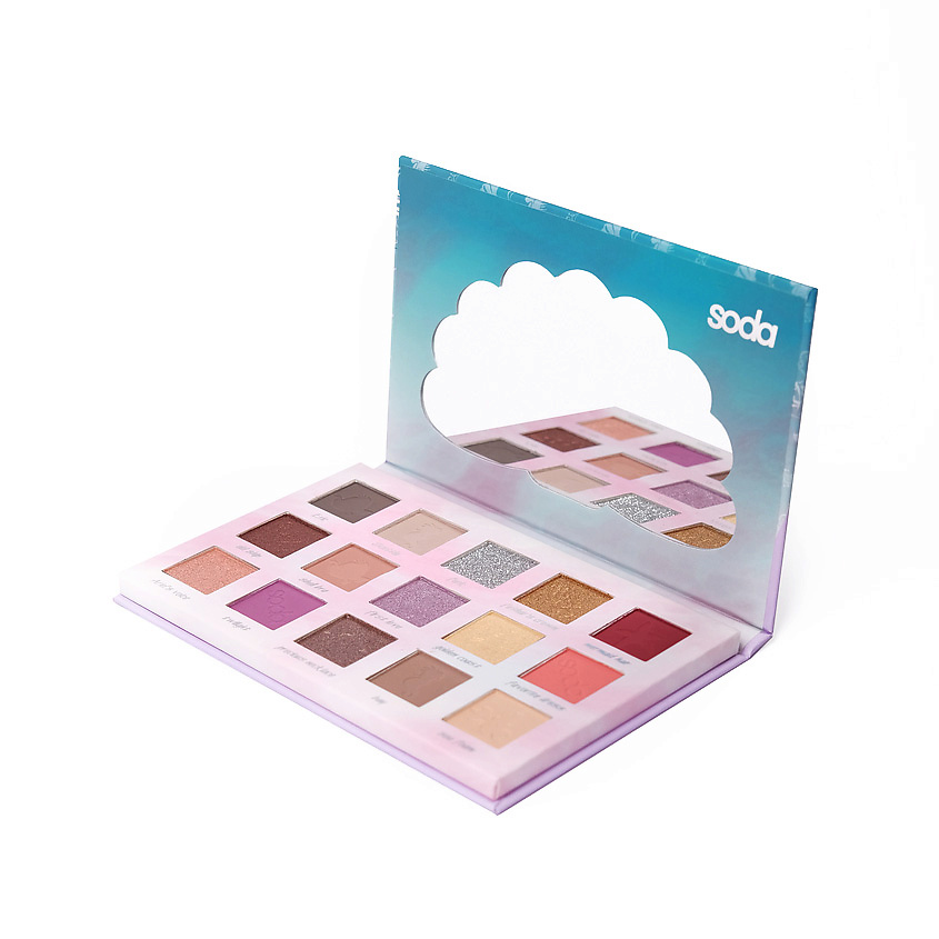 SODA Палетка теней PART OF YOUR WORLD EYESHADOW PALETTE #exploretheocean SOD230016 - фото 2