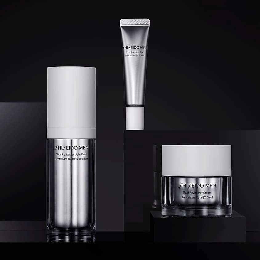 фото Shiseido комплексный омолаживающий флюид для лица men total revitalizer light fluid