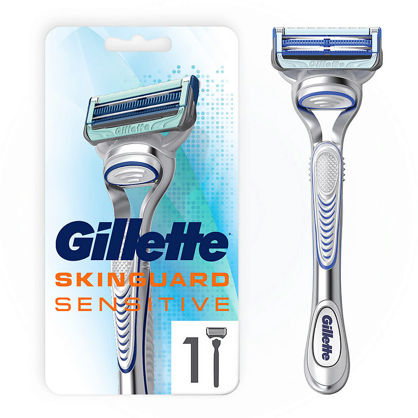 GILLETTE Бритва с 1 сменной кассетой Skinguard Sensitive, фото 4