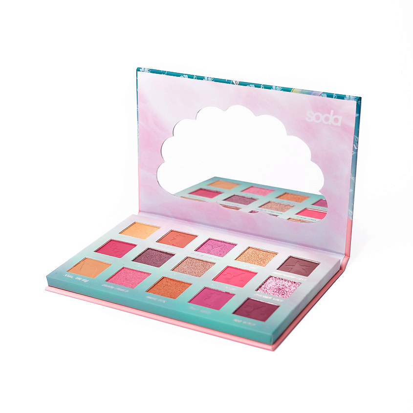 SODA Палетка теней KISS THE GIRL EYESHADOW PALETTE #exploretheocean SOD230014 - фото 4