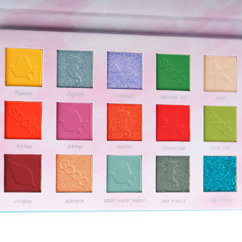 SODA Палетка теней UNDER THE SEA EYESHADOW PALETTE #exploretheocean SOD230015 - фото 2