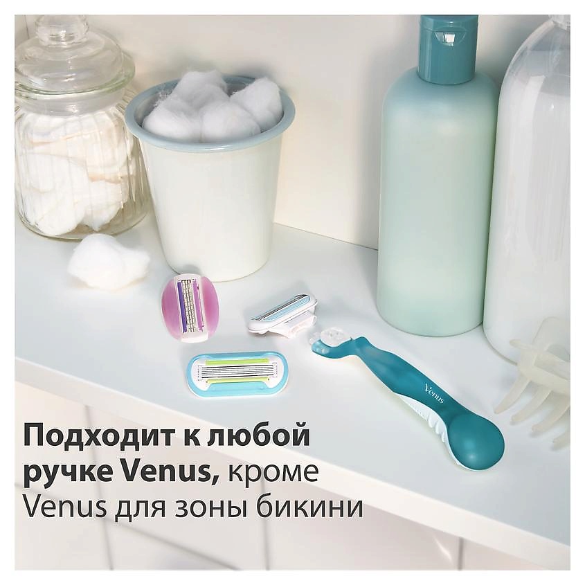 фото Gillette сменные кассеты для бритья venus smooth