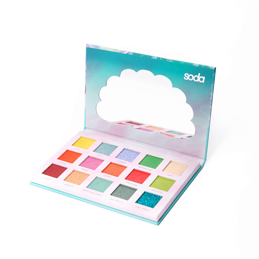 SODA Палетка теней UNDER THE SEA EYESHADOW PALETTE #exploretheocean SOD230015 - фото 5