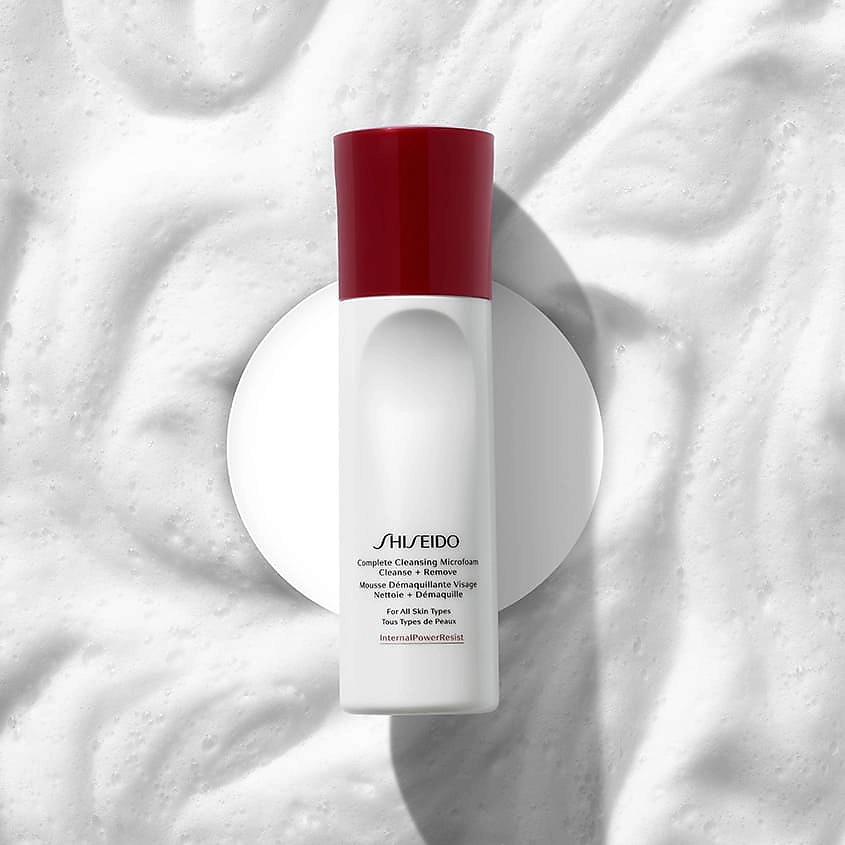 фото Shiseido микропенка очищающая complete cleansing microfoam