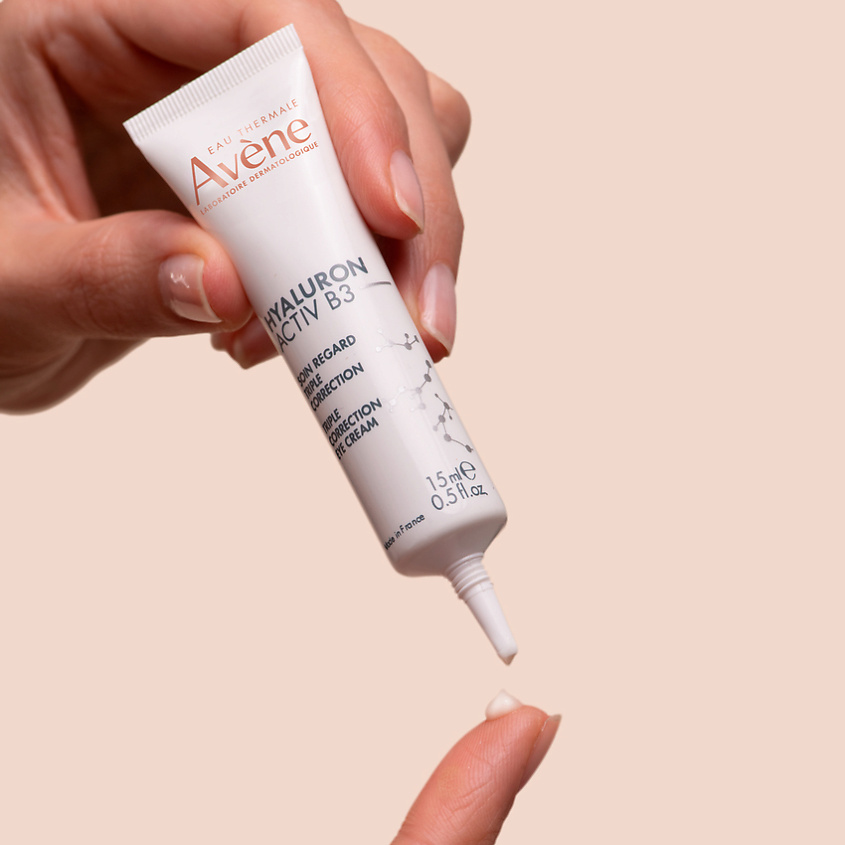 AVENE Лифтинг-крем для глаз тройного действия Hyaluron Activ B3 Triple Correction Eye Cream, фото 7