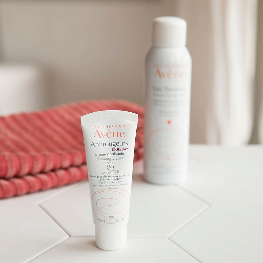 AVENE Дневной увлажняющий крем SPF 30 Antirougeurs Soothing Cream, фото 5