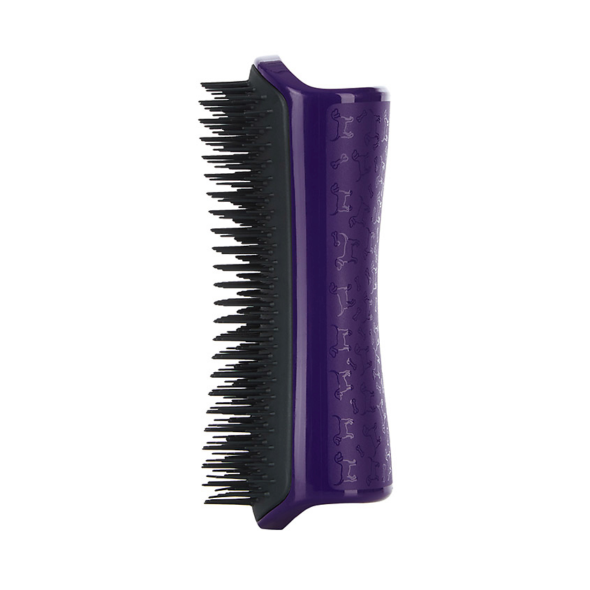 TANGLE TEEZER Расческа для вычесывания шерсти Pet Teezer De-shedding & Dog Grooming Brush Purple & Grey TEZPG0618 - фото 4