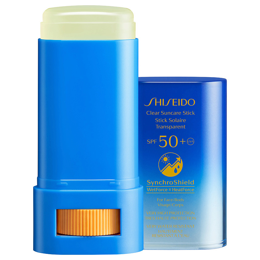 фото Shiseido прозрачный солнцезащитный стик spf 50+ clear suncare stick