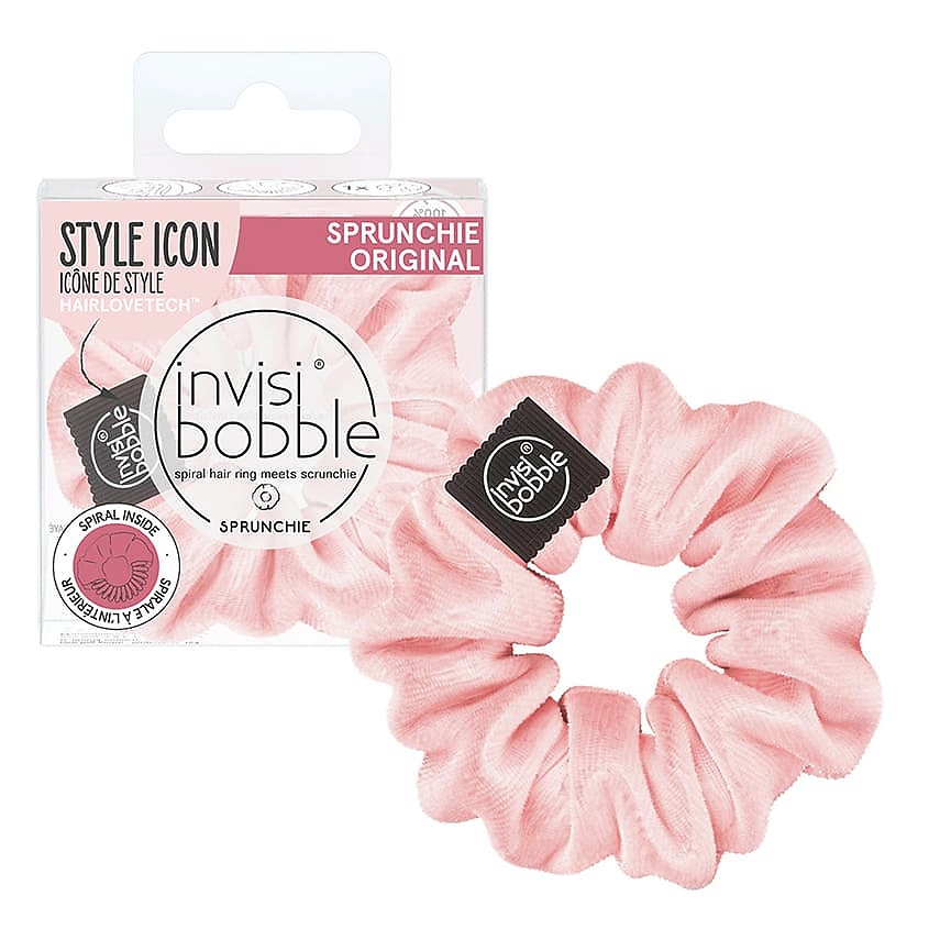 Invisibobble Резинка-браслет для волос Розовая Candy Cane (3 шт)
