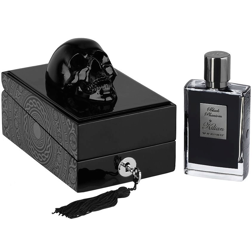 Kilian Black Phantom Memento Mori Eau de Parfum. Туалетная вода с черепом. Тревисы Блэк Фантом.