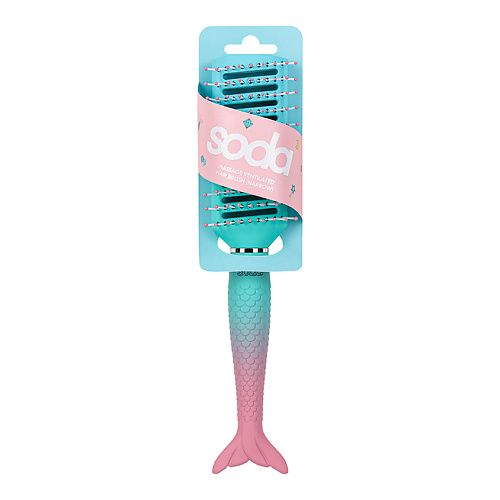 SODA Щетка для волос массажная вентилируемая (узкая) #mermaidhair щетка для волос label paddle