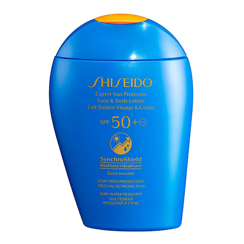 SHISEIDO Солнцезащитный лосьон для лица и тела SPF 50+ Expert Sun shiseido щеточка для очищения и массажа лица cleansing massage brush