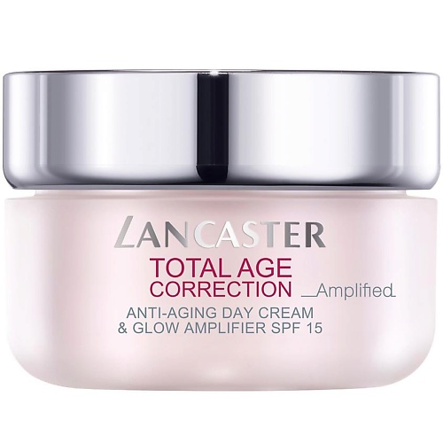 LANCASTER Крем Total Age Correction Amplified Anti-Aging Day Сream & Glow Amplifier SPF15 lancaster солнцезащитный крем для сияния кожи sun perfect spf50