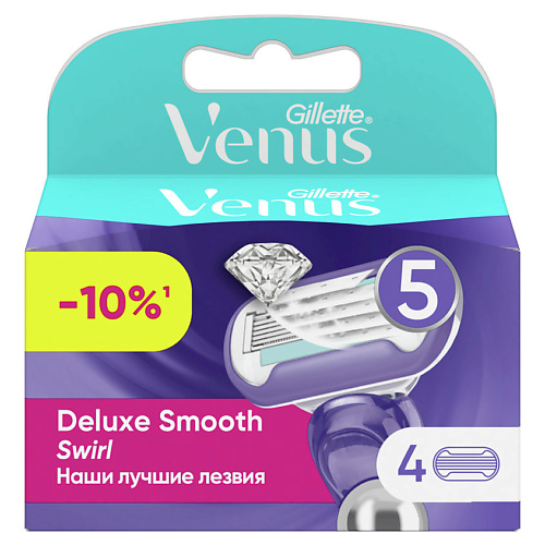 GILLETTE Сменные кассеты для бритья Venus Swirl deonica сменные кассеты для бритья 5 лезвий for women 2