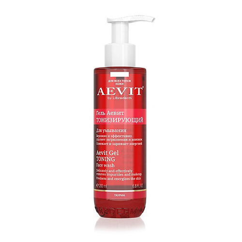 Гель для умывания AEVIT BY LIBREDERM Гель тонизирующий для умывания Aevit Gel Toning Face Wash гель для умывания librederm мягкий гель для умывания aevit delicate face wash gel vitamins a