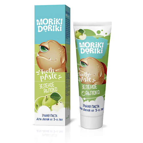 MORIKI DORIKI Детская зубная паста «MIMZU зеленое яблоко» colgate детская зубная паста без фторида 3 5 нежная мята