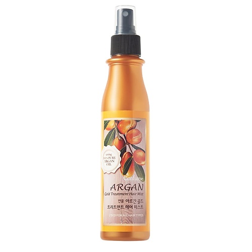 CONFUME Несмываемый спрей-кондиционер для волос Argan Gold treatment Hair Mist iris silver mist