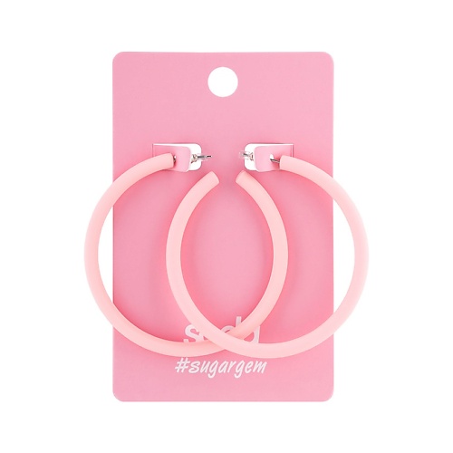 SODA Серьги BIG PINK RINGS #sugargem