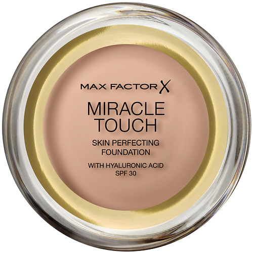 MAX FACTOR Тональная основа для лица Miracle Touch с гиалуроновой кислотой SPF 30 real techniques спонж для макияжа miracle complexion sponge