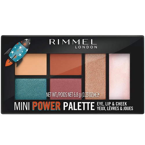 RIMMEL Универсальная палетка Mini Power Palette лэтуаль палетка для макияжа глаз elegance eyeshadows palette