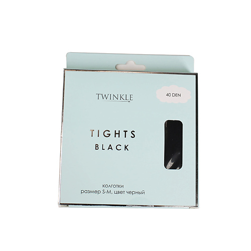 TWINKLE Колготки 40 DEN размер M-L, цвет черный бахилы elegreen супер экстра двойные евроблок размер 39 х14см 46 мкм 500 пар